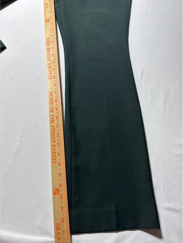 White House | Black Market Dark Green Dress Pants - Size 10, Made in Jordan, Tailg - Image 3
