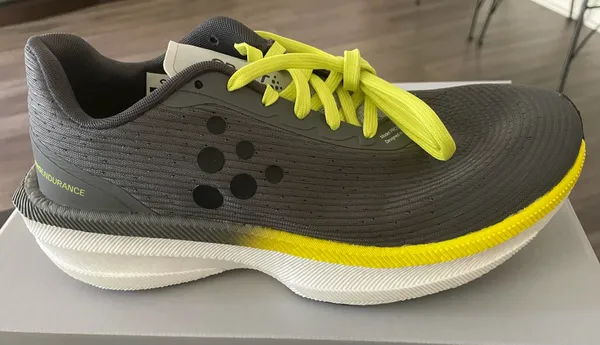 Craft Pro Endurance Distance Women’s Size 9 Grey and yellow Running Shoes - Image 8