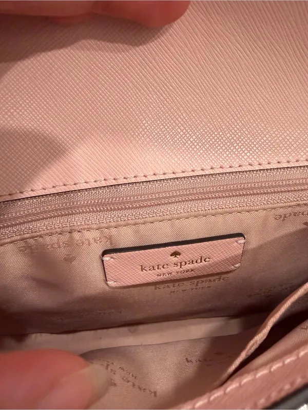 Kate Spade New York Sadie Leather Crossbody Purse in Light Pink EUC - Image 12