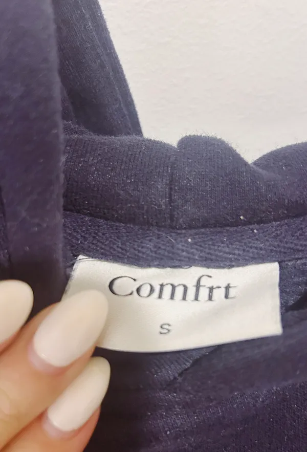 Navy comfrt weighted hoodie  - Image 2