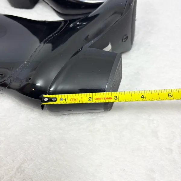 Steve Madden Glossy Tall Black‎ Heeled Rubber Boots Size 7 - Image 7