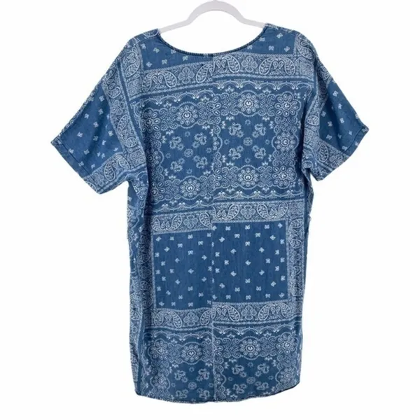 Cortefiel Denim Paisley‎ Bandana Print Dress - Image 2