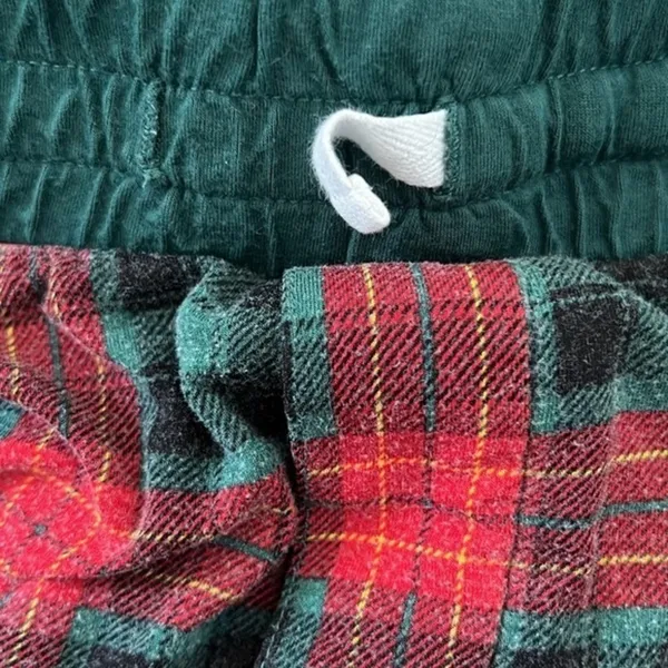 Little Sleepies Bamboo Pajama Pants Men XL Red Green Plaid Lounge Sleepwear - Image 4