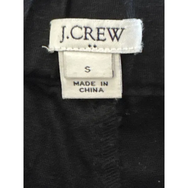 J.Crew Black Linen Cotton Pom Pom Trim Shorts Womens Small Coastal Beachy Preppy - Image 8