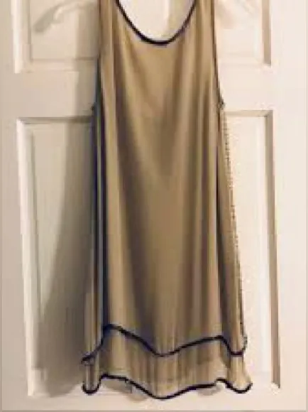 Gold Hawk Metallic Bronze Embellished Beaded Gatsby Blouse Sz S NWT Retail $254 - Image 7