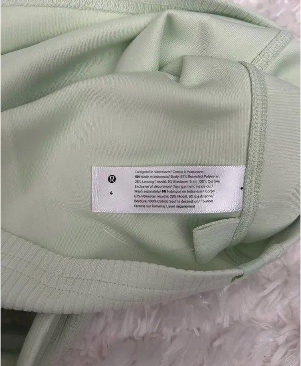 Lululemon Ribbed Tank mint - Image 3