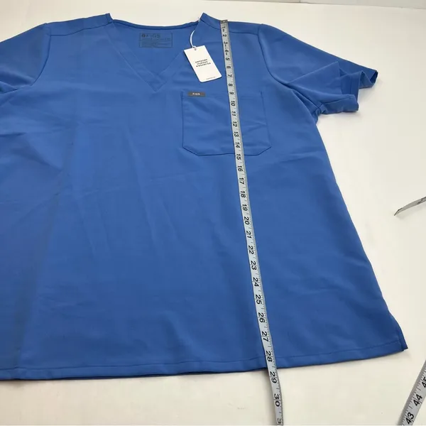 FIGS Catarina One Pocket Womens Scrub Top‎ Ceil Blue Shirt XXL NEW *EMBROIDERED - Image 13