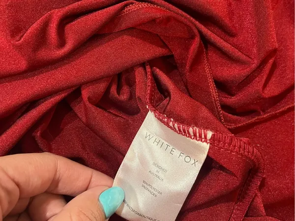 WHITE FOX BOUTIQUE Guest Of Honour Mini Ruched Dress in Red - Image 6