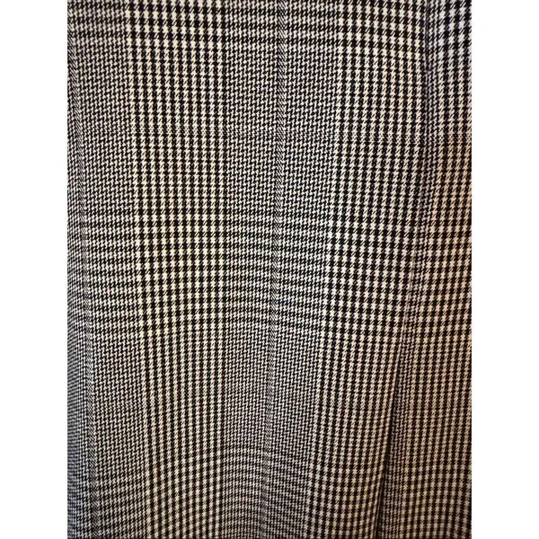 Zara Houndstooth Long Sleeve Ruffle Hem Mini Dress Black White Size XS (6486) - Image 7