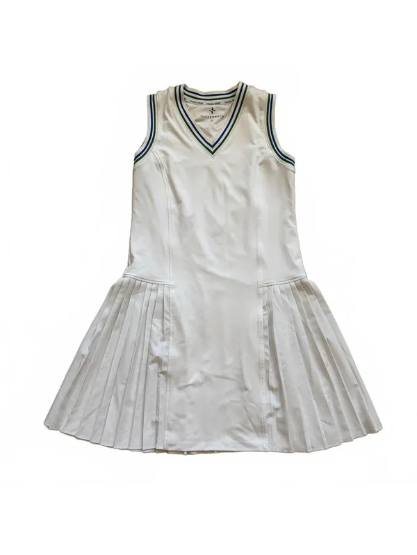 Tuckernuck Kemper Tennis Dress Stripe Performance Jersey Women's Size XS - Image 4
