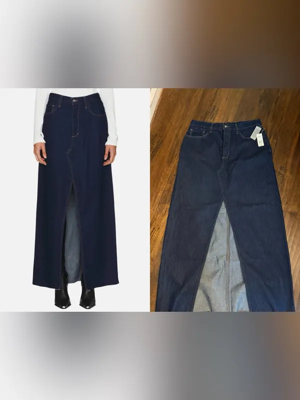 Favorite Daughter Women's Blue Sunny Maxi Skirt Size 28 NWT - Image 2