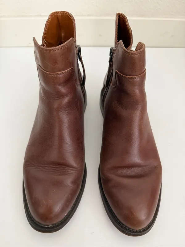 Franco Sarto Zip Up Booties Ankle Boots Womens 7.5 - Image 2
