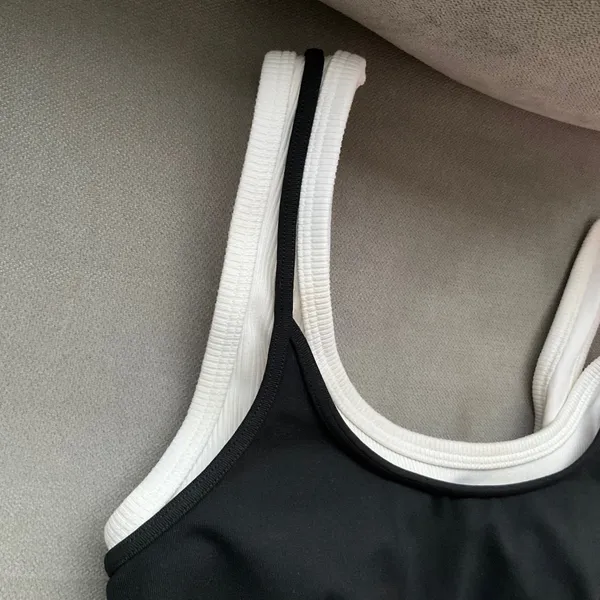 Alo Yoga Airbrush Better Together Bra Black/White XS - Image 4