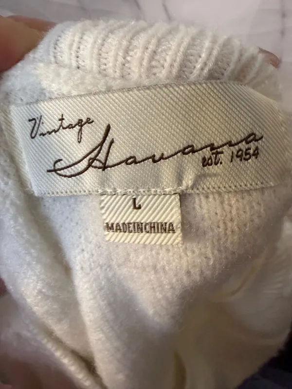 Vintage Havana Textured Check Knit Sweater - Image 3