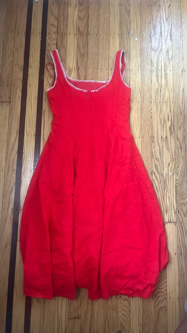 caroline constas dress Red Size 4 - Image 3