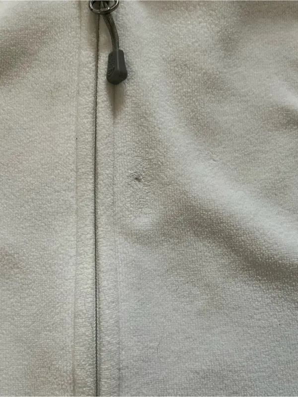 The north face fleece jacket white with pink breast cancer awareness ribbon S - Image 4