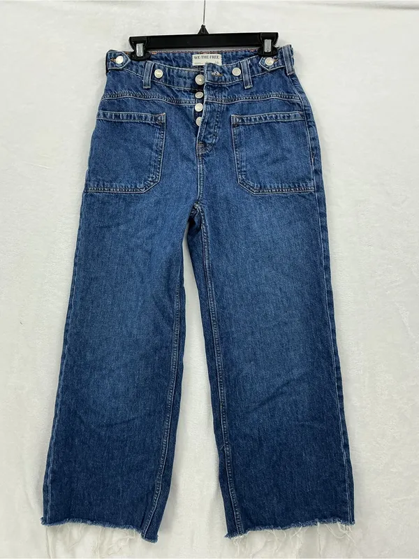 We The Free High-Rise Wide-Leg Jeans — Blue 981 - Image 2