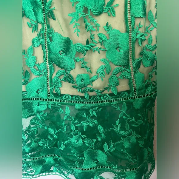 Lulus Deeply Cherish Green Lace Dress sz XS - Image 7