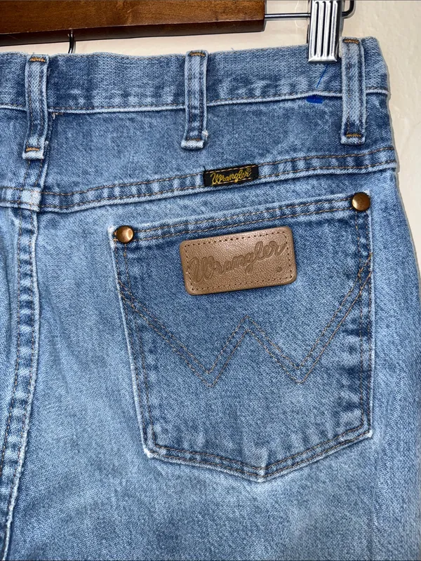 Vintage Wrangler High Rise Straight Leg Jeans Women’s 30x36 Distressed - Image 4