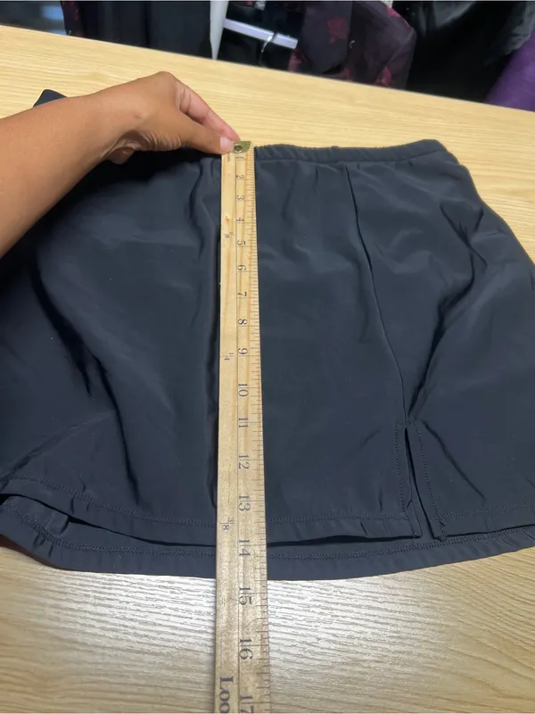 Black Swim Skirt Size 18 Built-In Brief Side Slit Swim Bottom NWOT - Image 11
