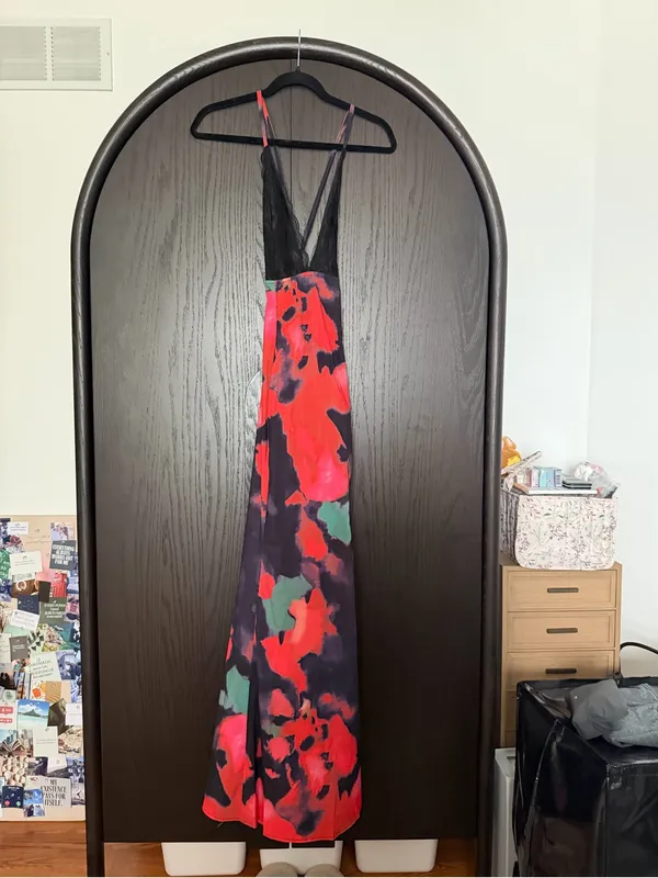 Y2K Backless Dress Red - Image 4