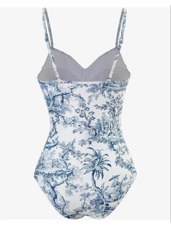 NEW Catalpalev 1 Pc Swimsuit Floral Tummy Control Slimming Bathing Suit M - Image 2
