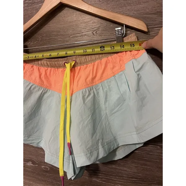 Free People Shorts Sz M Color Block Refresh Combo Lined Athletic Gym Running - Image 4