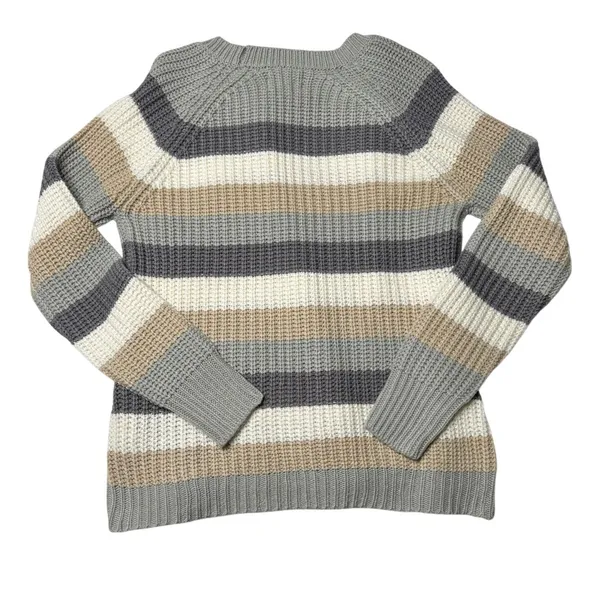 Sincerely Jules Neutral Striped Sweater Bundle M Coastal Grandma Cozy Knit Oversized - Image 9
