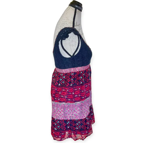 Free People Dress Mini Crochet Sz 8 - Image 3
