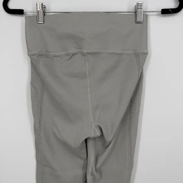 OFFLINE by Aerie Leggings Womens Medium Sage Green Ribbed High Rise Yoga - Image 6