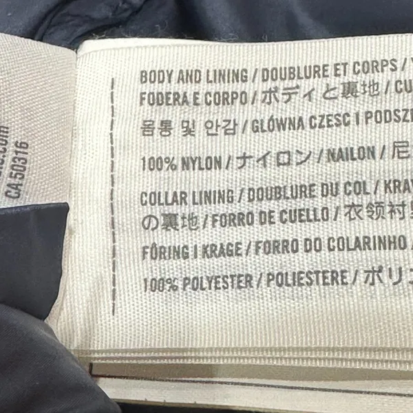 Abercrombie & Fitch Down Insulated Packable Puffer Winter Jacket Navy‎ Small - Image 9