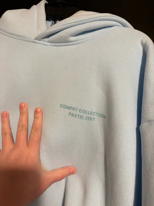 Comfrt Hoodie in Baby Blue - Image 5