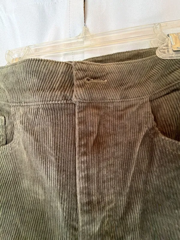 Altar'd State Corduroy Flare Pants Size 25 Olive Green - Image 2