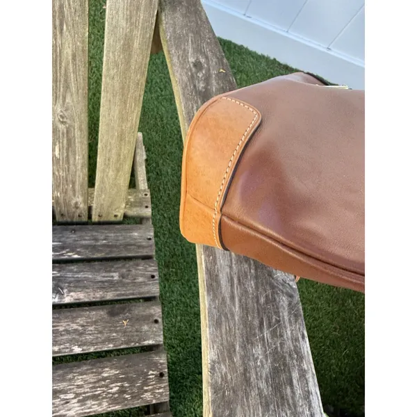 Dooney & Bourke Wexford‎ Smooth Leather Crossbody Natural J - Image 9