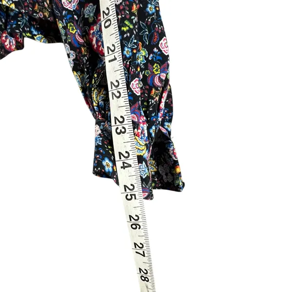 Frame One Shoulder Top Womens M Coastal Blue Multicolor Floral‎ Boho Chic ASO - Image 11