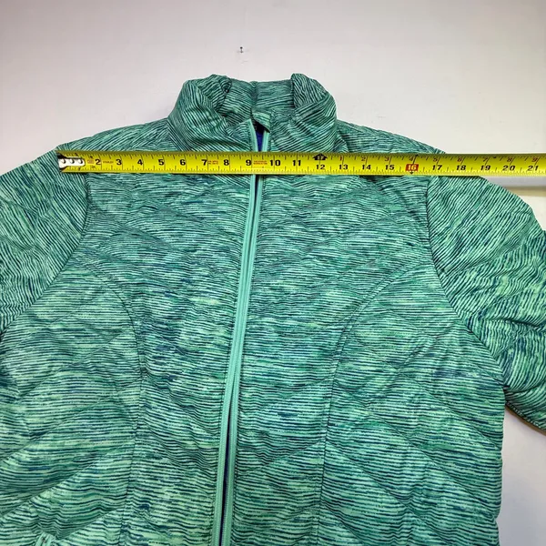 Tek Gear Women's Warm Tek Quilted Puffer Jacket Aqua Green Space Dye - Image 12