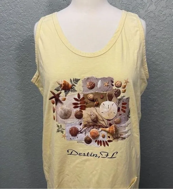 Vintage Destin, FL Graphic T-Shirt/Cover Up Dress - Image 4