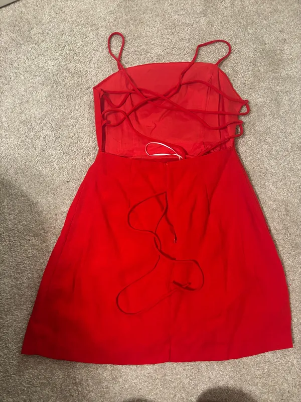 Princess Polly Dress Red Mini - Image 2