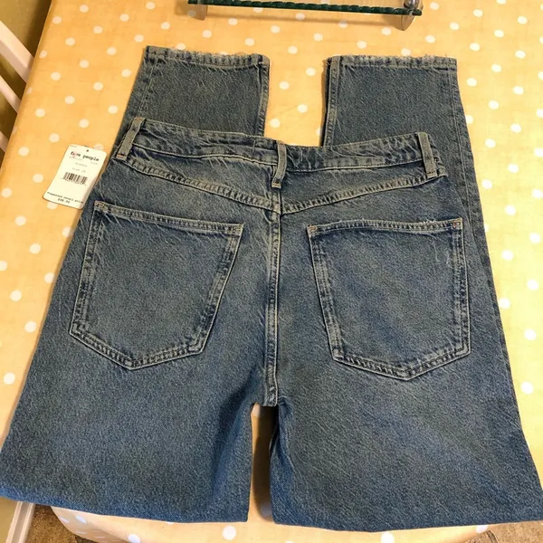 NEW Free People Acadia High Rise distressed Button Fly Jeans 28 - Image 13