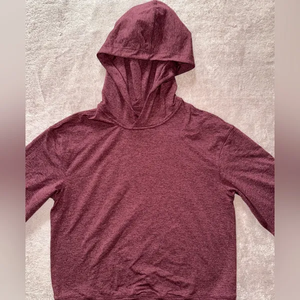 Lululemon Sweater Womens Red Lead The Pack Hoodie Rulu Fabric Run size‎ 4 - Image 2