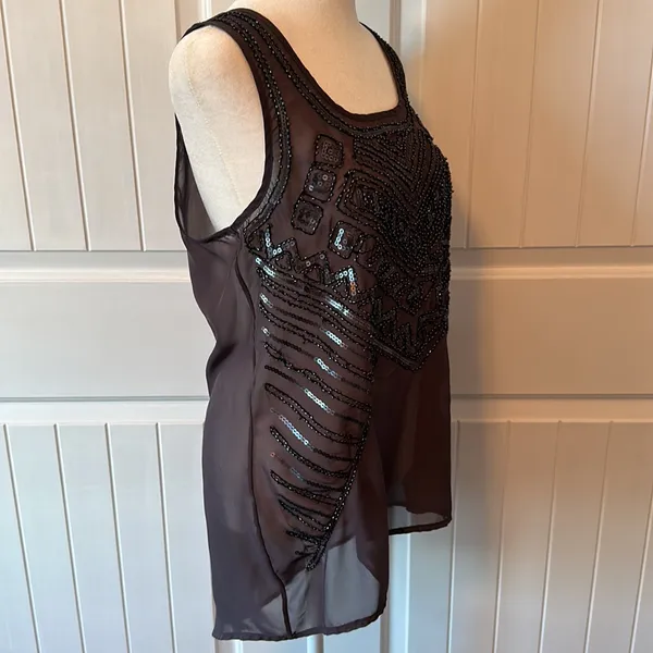 Studio Y SHEER BEADED BLOUSE - Image 5