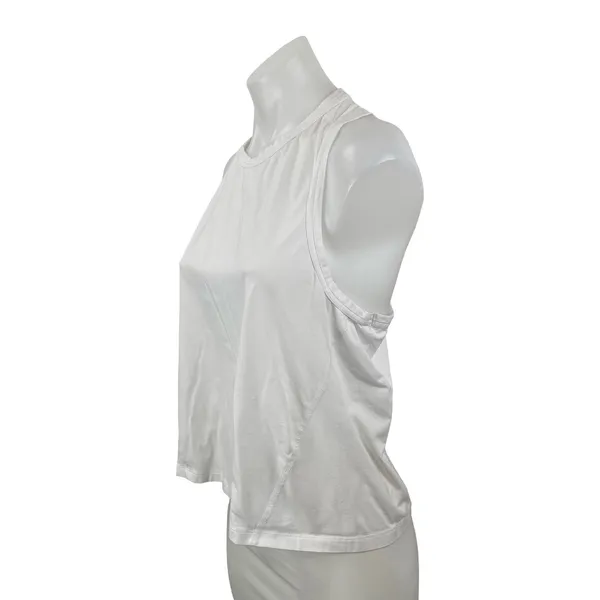 YPB Your Personal Best Women White Racerback Workout Athletic Tank Top Size M - Image 3