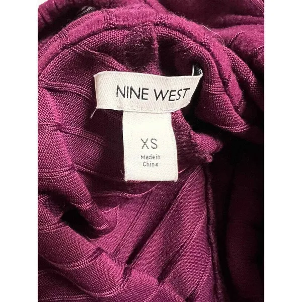 Nine West XSmall Small women hoodie shirt purple pink women - Image 6