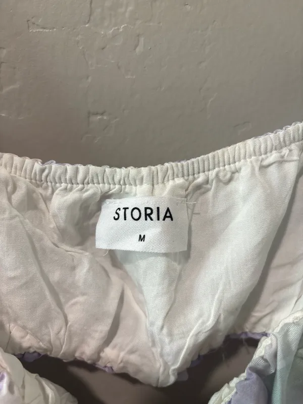 Storia Pastel Purple/Green/Yellow Crop Top - Image 2