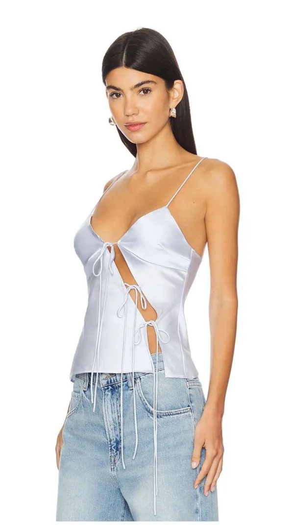 Revolve X Lioness Mariah Cami Top Light Blue - Image 2