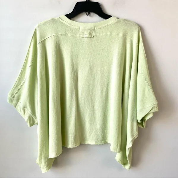 Free People Boxy T-Shirt Glass Bamboo Green S - Image 5