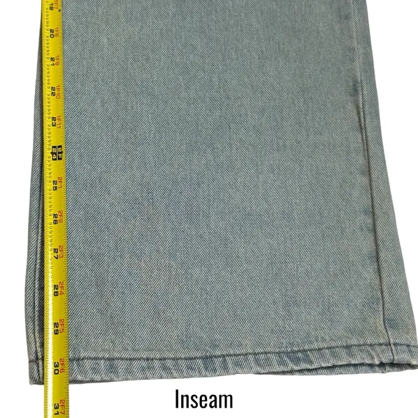 NEW Edikted‎ Low Rise Wide Leg Acid Washed Jeans Capsule Skater Grunge M - Image 12