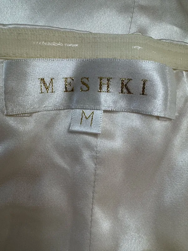 Meshki Alessia Diamante Ivory Rhinestone Strapless Mini Dress size Medium Bride - Image 4