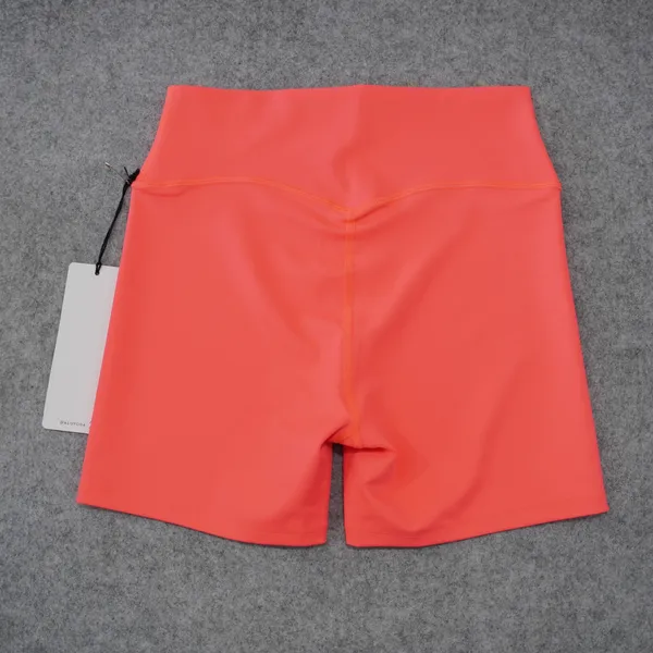 Alo Yoga Women's Large 5" Airlift Energy Shorts Bright Fluorescent Pink Coral - Image 3