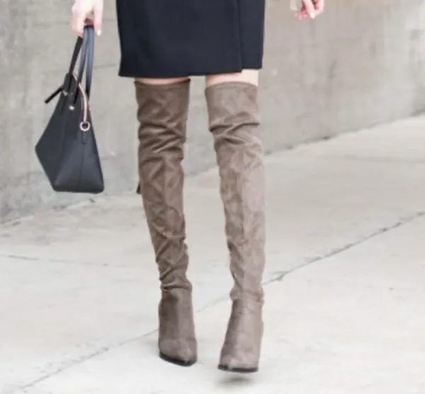Marc Fisher Over-The-Knee Boots Suede - Image 5
